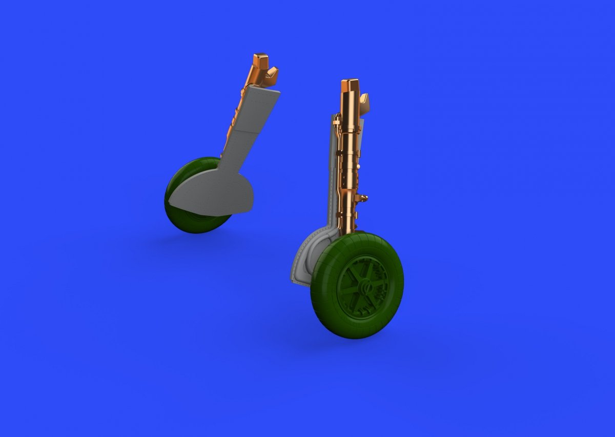 Eduard 648308 Bf 109F undercarriage legs BRONZE EDUARD 1/48 – zdjęcie 2