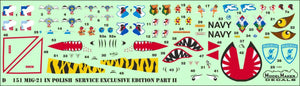 ModelMaker Decals D48151 MiG-21 in Polish service exclusive edition part II 1/48 – immagine 6