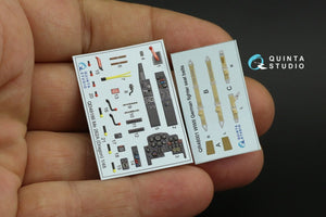 Quinta Studio QD48186 Me 262A 3D-Printed &amp;amp; coloured Interior on decal paper (for Dragon ) 1/48 – immagine 10