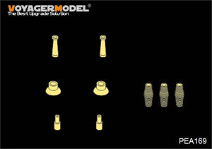 Ensemble d&amp;#39;antennes Voyager Model PEA169 pour la famille Stryker américaine moderne (pour tous les modèles) 1/35
