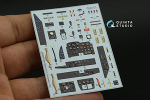 Quinta Studio QD32070 Me 262B1a/U-1 3D-Printed &amp;amp; coloured Interior on decal paper (Trumpeter) 1/32 – immagine 10