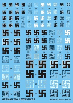 Techmod 48015 - German WWII Swastikas 1/48