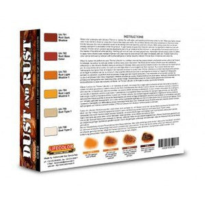 Lifecolor CS10 Acrylic paint set Dust and Rust 6x22ml – immagine 2