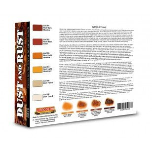 Lifecolor CS10 Acrylic paint set Dust and Rust 6x22ml – immagine 2