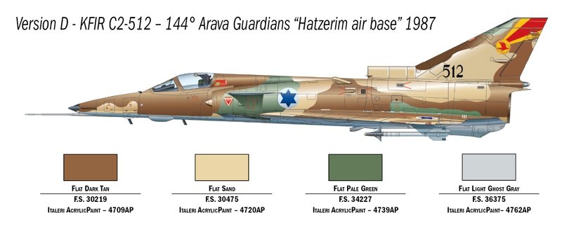 Italeri 1408 Kfir C.2 1/72 – Bild 5