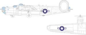 Eduard EX1043 B-24J US national insignia HOBBY BOSS 1/48