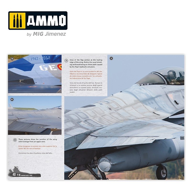 AMMO of Mig Jimenez 6029 F-16 Fighting Falcon / VIPER. Visual Modelers Guide Multilingüal (Eng, Spa, Ita) – immagine 9