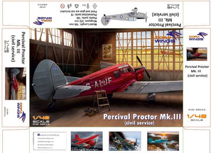 Dora Wings 48016 Percival Proctor Mk.III civil registration 1/48 – zdjęcie 2