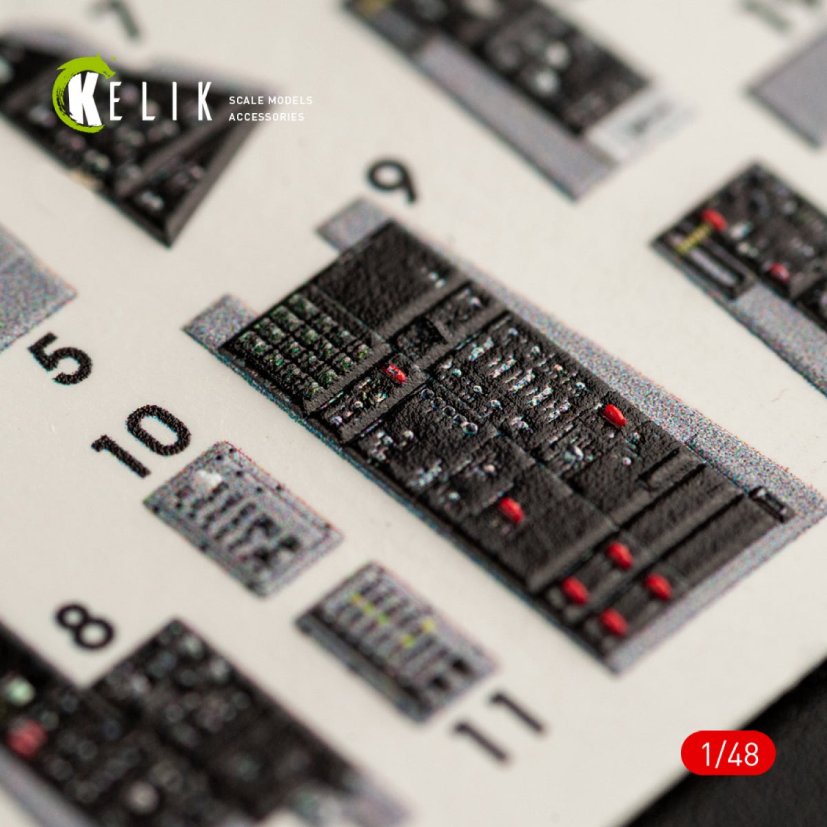 KELIK K48063 F-14D TOMCAT INTERIOR 3D DECALS FOR TAMIYA KIT 1/48 – immagine 6