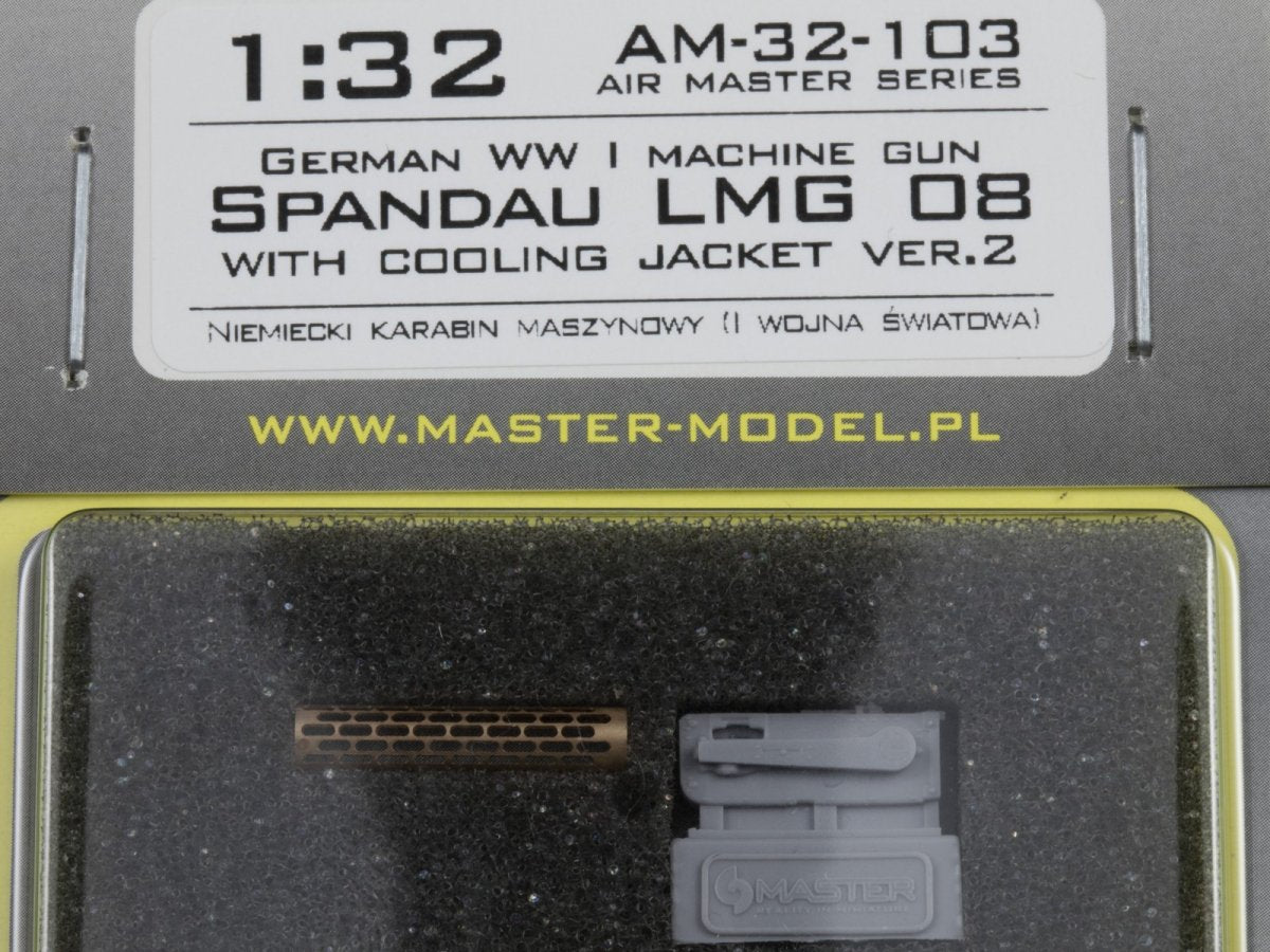 Master AM-32-103 German WWI Machine Gun Spandau LMG 09 with Cooling Jacket ver.2 1/32 – Bild 6