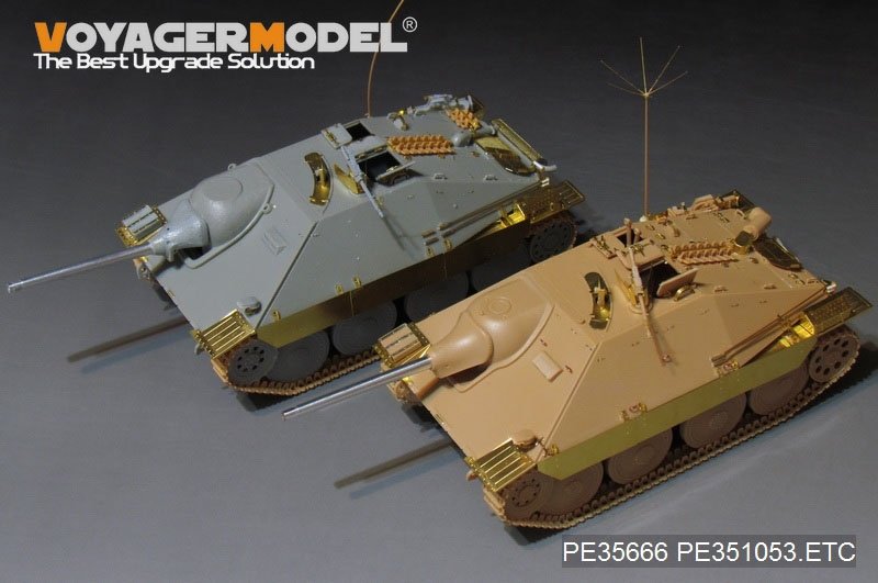 Voyager Model PE351053B WWII German Sd.Kfz.138/2 Hetzer Tank Destroyer Late Version (B ver include Gun Barrel) For ACADMY 13230/13277 1/35 – immagine 21