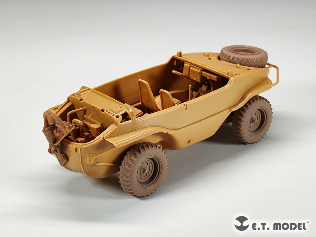 E.T. Model P35-136 WWII German Schwimmwagen Type166 Sagged wheels Wide For TAMIYA Kit 1/35 – immagine 8
