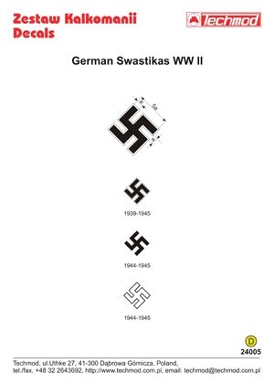 Techmod 24005 - German WWII Swastikas 1/24 – immagine 2
