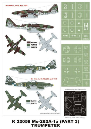Montex K32059 Me-262A-1a 1/32