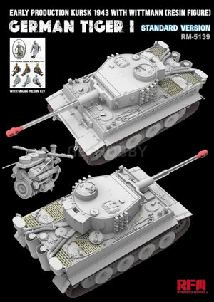 Rye Field Model 5139 Tiger I Early Production Wittmann Kursk 1943 Standart Version 1/35 – immagine 2