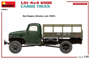 MiniArt 38064 1,5t 4×4 G506 CARGO TRUCK 1/35 – immagine 4