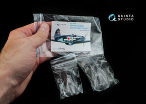 Verrière transparente thermoformée Quinta Studio QC32001 Yak-3, position ouverte et fermée (pour kit Special Hobby) 1/32 – image 6