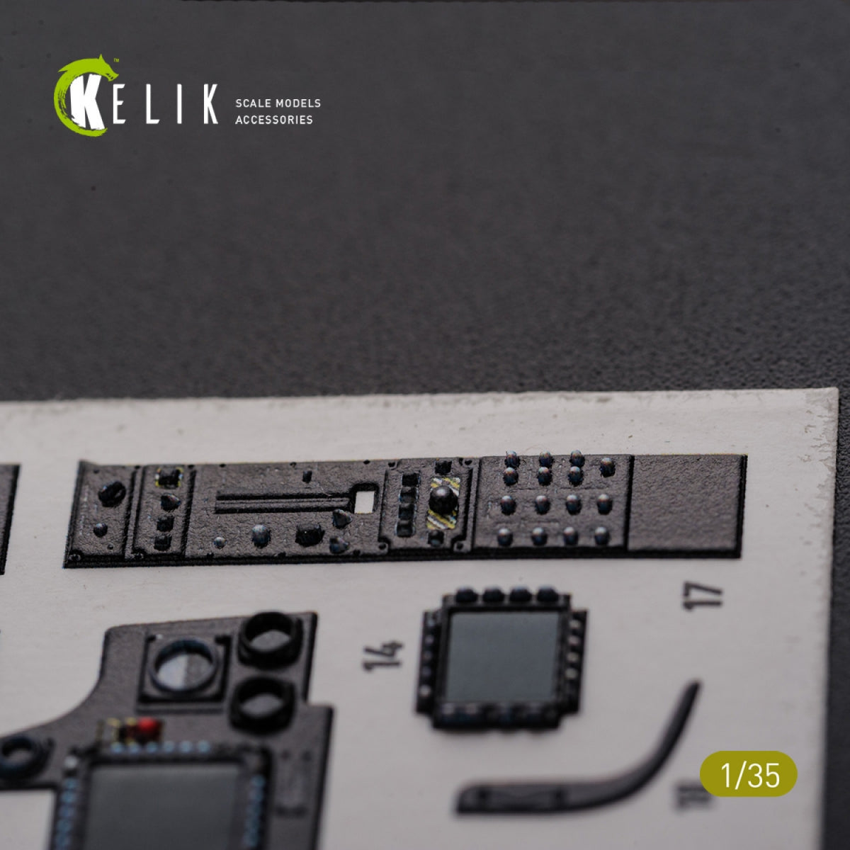KELIK K35026 AH-64D Apache interior 3D decals for Meng kit 1/35 – zdjęcie 4