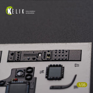 KELIK K35026 AH-64D Apache interior 3D decals for Meng kit 1/35 – zdjęcie 4