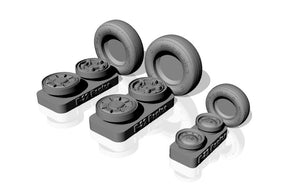 Armory Models AW48314 F-22 Raptor wheels w/ weighted tyres 1/48 – zdjęcie 2