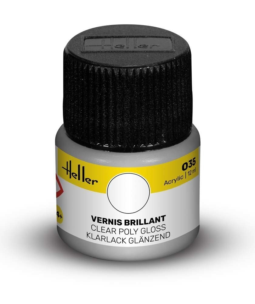 Heller 9035 035 Vernis polyuréthane transparent brillant 12 ml