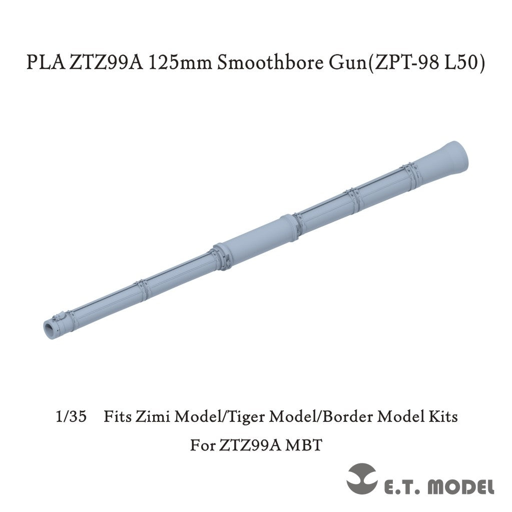E.T. Model P35-365 PLA ZTZ99A 125mm Smoothbore Gun(ZPT-98 L50) (Universal) 1/35