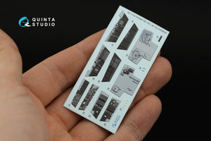 Quinta Studio QD48243 F/A-18F late / EA-18G 3D-Printed &amp;amp; coloured Interior on decal paper ( Meng ) 1/48 – immagine 10