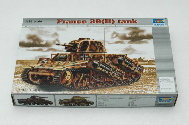Trumpeter 00352 France 39(H) TANK SA 38 37mm gun 1/35 – immagine 2