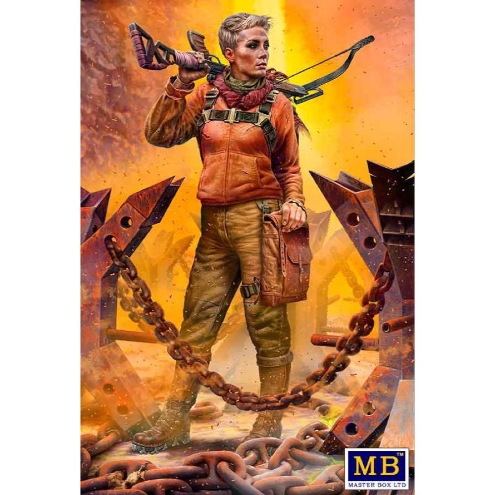 Master Box 35214 Pоst-apocalyptic fiction. Desert Battle Series. Skull Clan - Long distance raid. Kit No.2 A new leader. Hanna 1/35