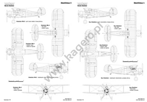 Kagero 7094 Gloster Gladiator Mk. I, I Trop, II, II Meteo, Sea Gladiator, J-8 EN/PL – zdjęcie 2
