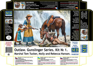 Master Box 35203 Outlaw. Gunslinger #1: Marshal Tom Tucker, Molly and Rebecca Hanson 1/35 – immagine 2