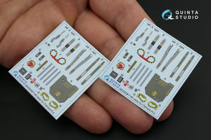 Quinta Studio QD32038 F-4E early/F-4EJ 3D-Printed &amp;amp; coloured Interior on decal paper (for Tamiya kit) 1/32 – zdjęcie 6
