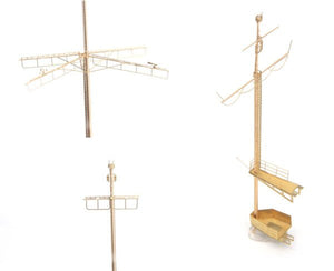 MK1 Design MS-20020 DKM Battleship SCHARNHORST RADAR &amp;amp; MAST PARTS for Trumpeter 1/200 – immagine 4