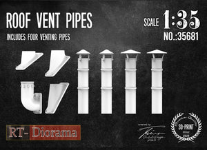 RT-Diorama 35681 Roof Vent Pipes 1/35 – immagine 2