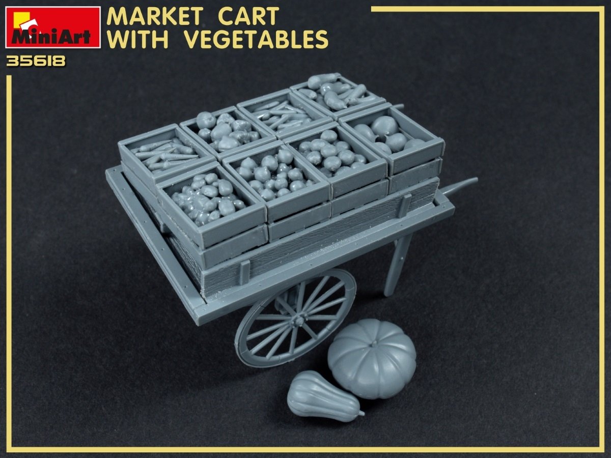 MiniArt 35623 MARKET CART WITH VEGETABLES 35623 1/35 – immagine 4