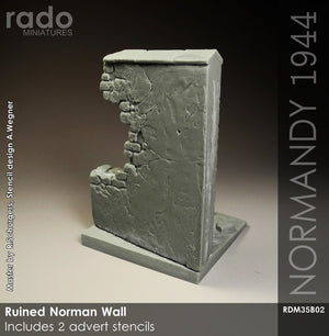 RADO Miniatures RDM35B02 Ruined Norman Wall 1/35 – imagen 3