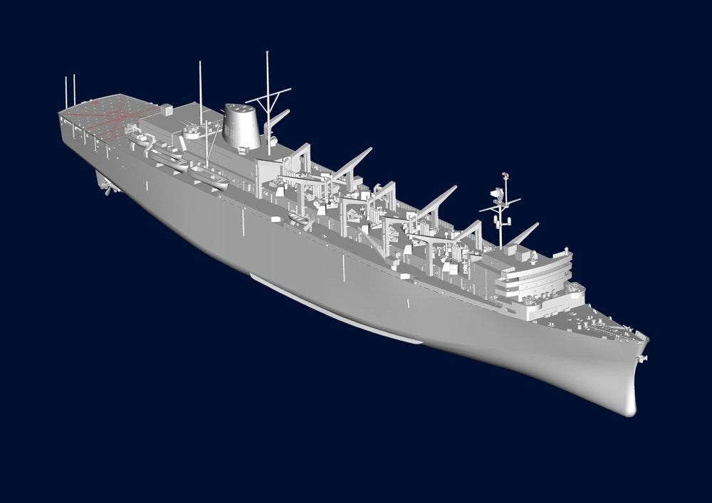 Trumpeter 05785 AOE Fast Combat Support Ship USS Sacramento (AOE-1) 1/700 – immagine 10