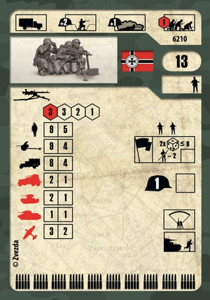 Zvezda 6210 German MG-34 machine-gun with crew 1941-1945 (winter) 1/72 – imagen 3