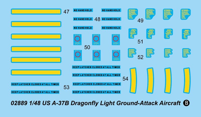 Trumpeter 02889 US A-37B Dragonfly Light Ground-Attack Aircraft 1/48 – Bild 5