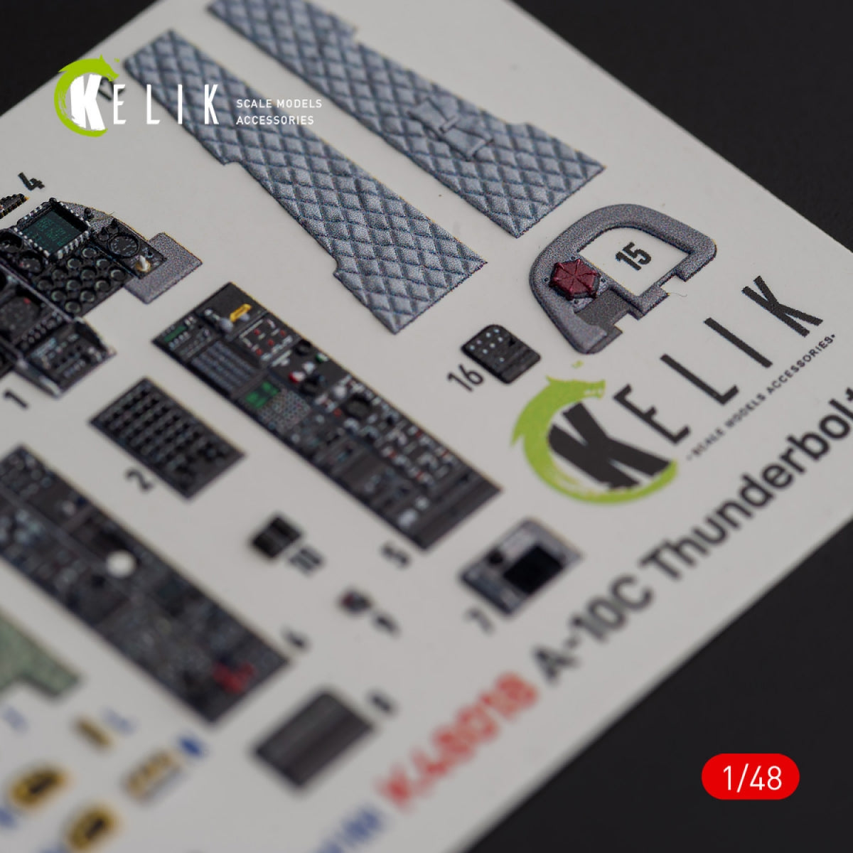 KELIK K48018 A-10C &amp;quot;Thunderbolt II&amp;quot; interior 3D decals for Italeri kit 1/48 – immagine 4