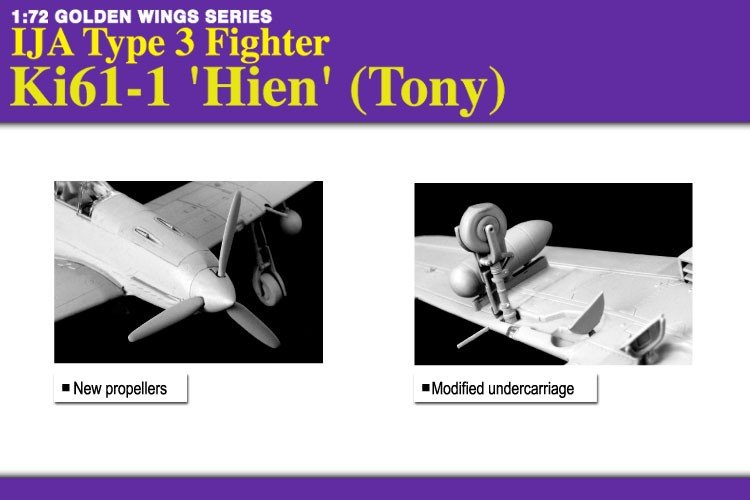 Dragon 5028 IJA Type 3 Fighter Ki61-1 &amp;#39;Hien&amp;#39; (Tony) 1/72 – Bild 2