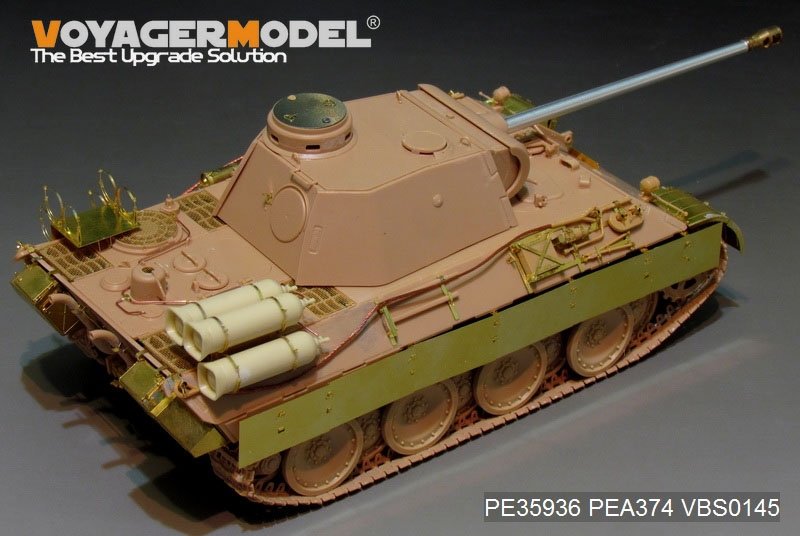 Voyager Model PE35936 WWII German Panther D w/&amp;quot;Stadtgas&amp;quot; Fuel Tanks Basic For MENG TS-038 1/35 – immagine 11