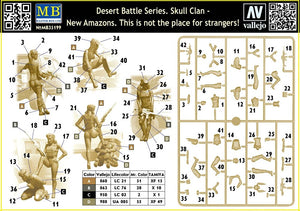 Master Box 35199 Série Bataille du Désert. Clan du Crâne - Nouvelles Amazones. Attention aux étrangers ! 1/35 – image 3