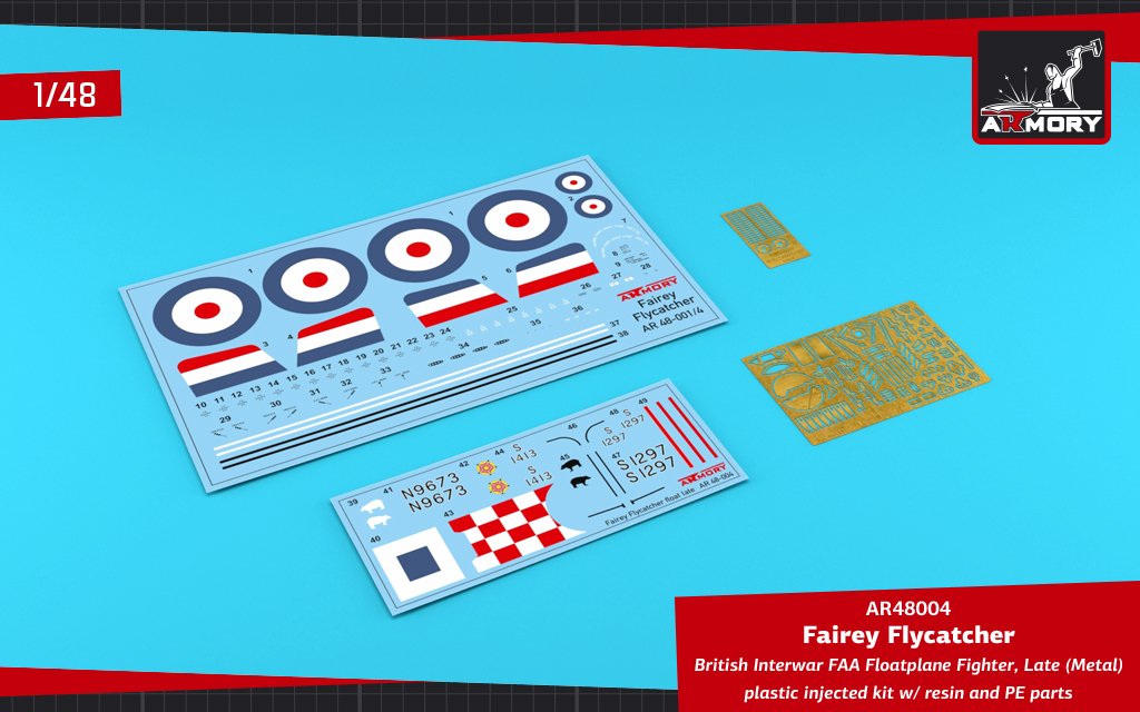Armory Models 48004 Fairey Flycatcher British Interwar FAA Floatplane Fighter, Late (Metal) 1/48 – imagen 27