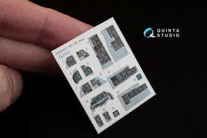 Quinta Studio QD48032 F-16D 3D-Printed &amp;amp; coloured Interior on decal paper (for Hasegawa kit) 1/48 – immagine 3