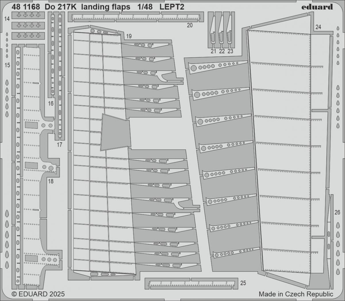 Eduard 481168 Do 217K landing flaps ICM 1/48
