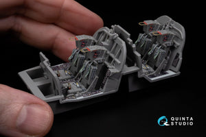 Quinta Studio QD48270 EA-6B Prowler (ICAP II) 3D-Printed &amp;amp; coloured Interior on decal paper (Kinetic) 1/48 – Bild 16