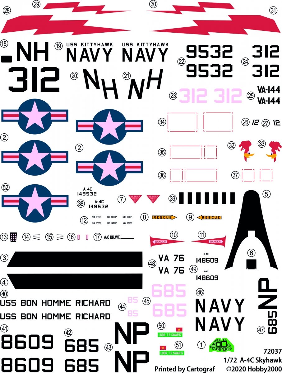 Hobby 2000 72037 A-4C Skyhawk (Fujimi) 1/72 – image 2
