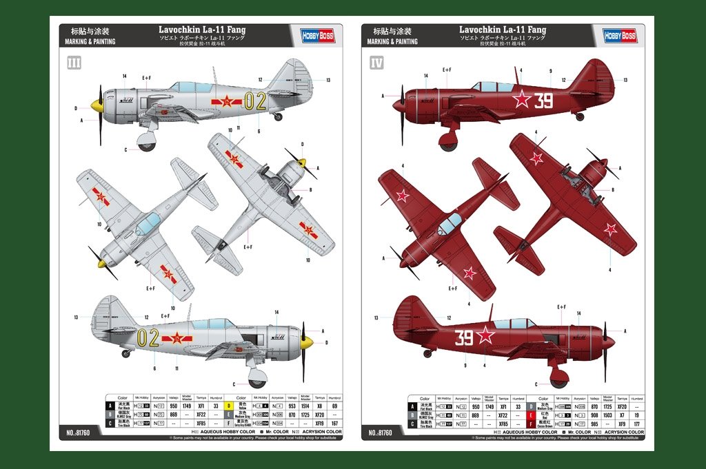 Hobby Boss 81760 Lavochkin La-11 Fang 1/48 – immagine 4