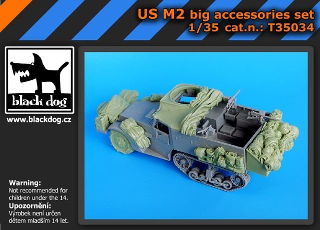 Ensemble d'accessoires Black Dog T35034 US M2 (grand format) 1/35
